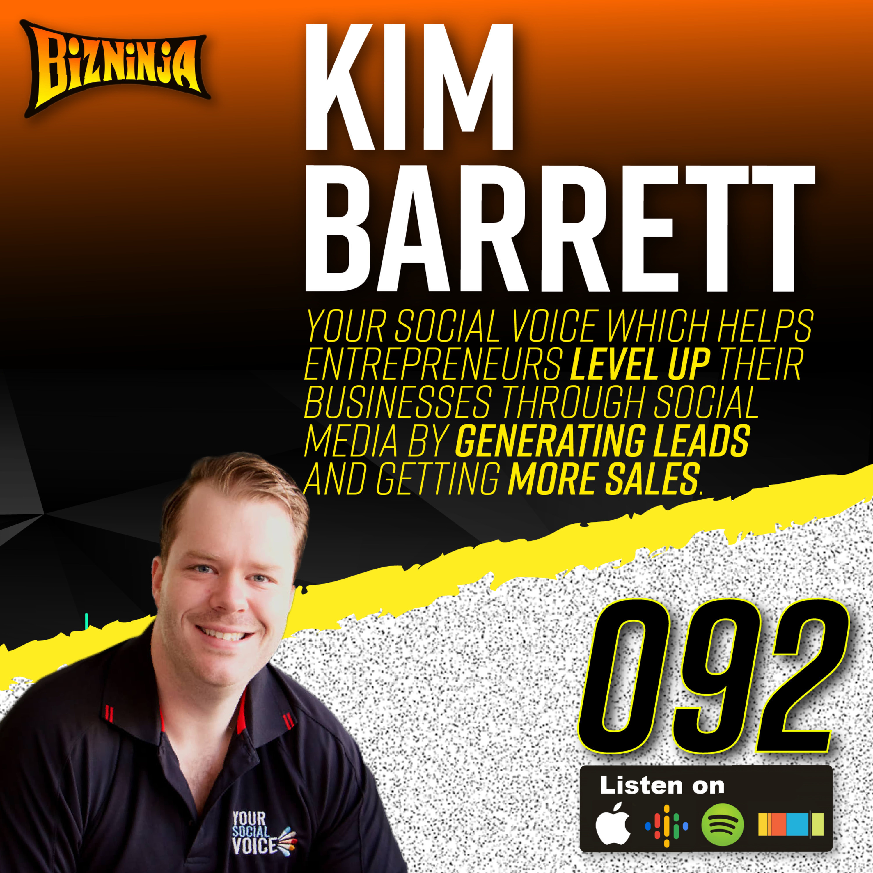 92 - Kim Barrett - The Entrepreneurial Journey of a Social Media Marketer